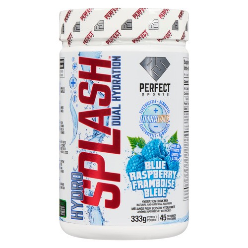 Perfect Sports HydroSplash Hydration Drink Mix Powder Blue Raspberry 333 g