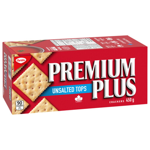 Christie Premium Plus Crackers Unsalted Tops 450 g