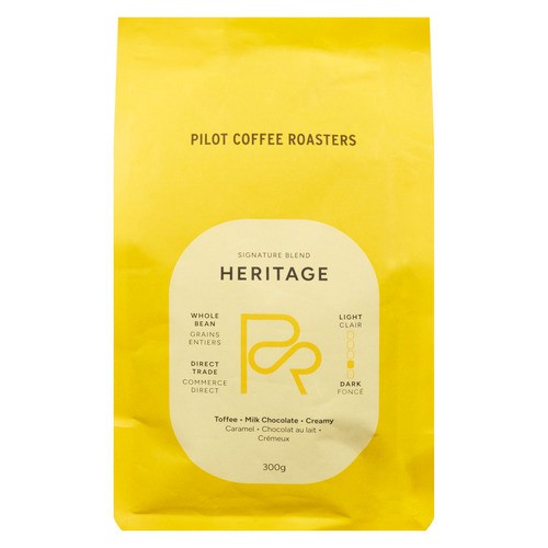 Pilot Coffee Roasters Whole Bean Coffee Signature Blend Heritage 300 g