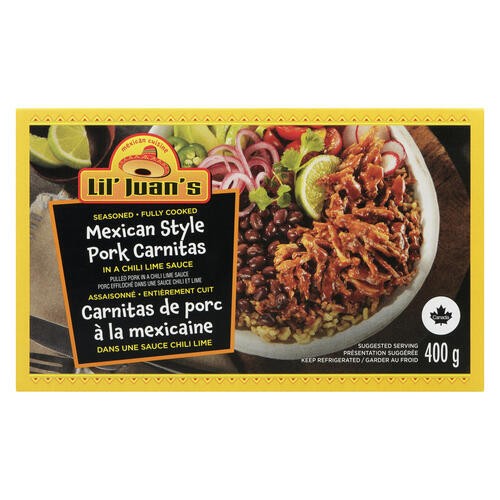 Lil' Juan's Pork Carnitas Mexican Style In Chili Lime Sauce 400 g