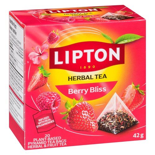 Lipton Herbal Tea Berry Bliss 20 Tea Bags 