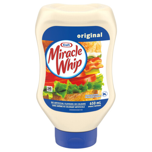 Kraft Miracle Whip Spread Original Easy Squeeze 650 ml