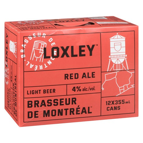 Brasseur De Montreal Loxley Red Ale Beer 4% Alcohol 12 x 355 ml (cans)