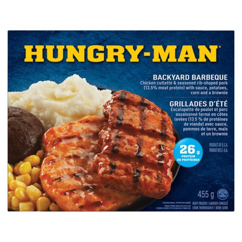 Hungry Man Frozen Entrée Backyard Barbeque 455 g