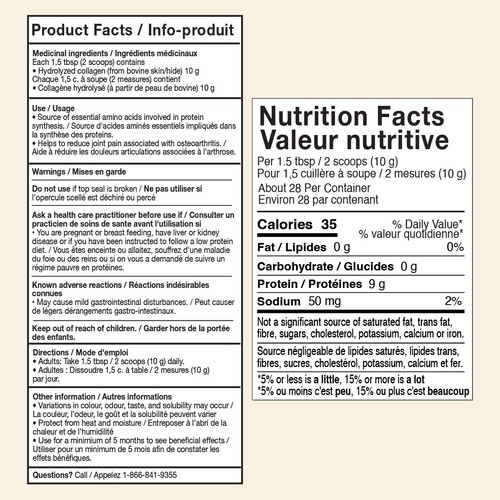 Great Lakes Wellness Collagen Peptides Powder Unflavoured 284 g