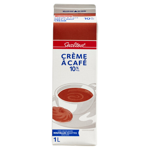 Sealtest 10% Coffee Cream Half & Half 1 L