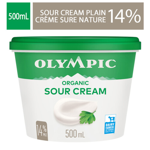 Olympic Organic 14% Sour Cream 500 ml