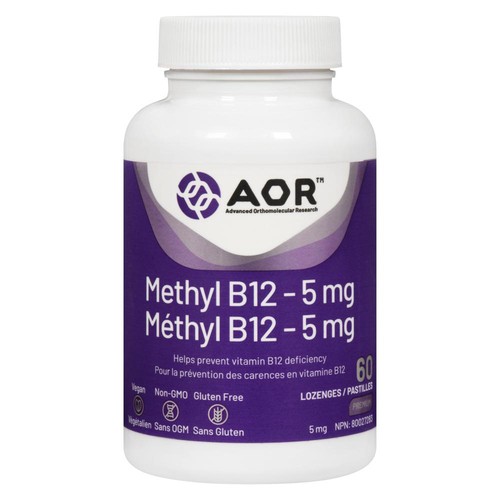 AOR Methyl B12 5 mg Lozenges 60 Count