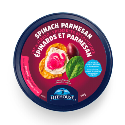 Litehouse Dip & Spread Spinach Parmesan 340 g