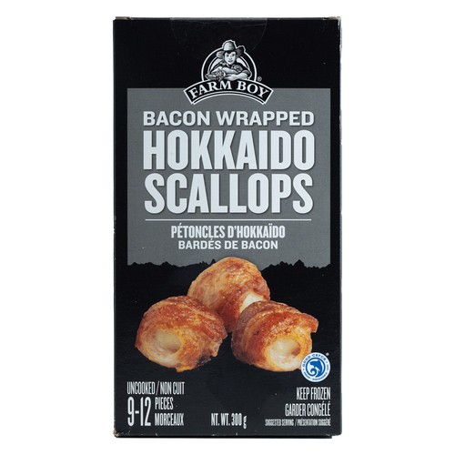 Farm Boy Frozen Hokkaido Scallops Bacon Wrapped 300 g