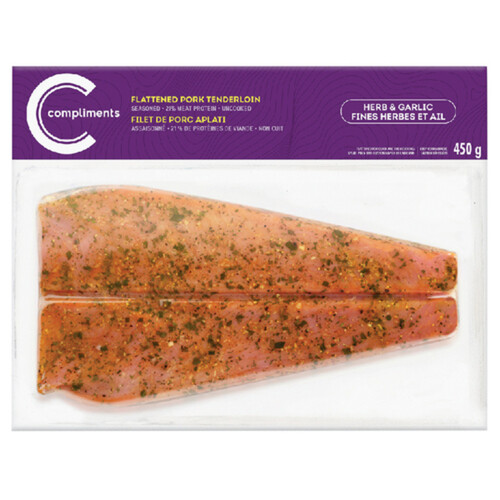 Compliments Pork Tenderloin Herb & Garlic 450 g