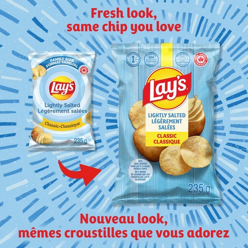 Lay's Potato Chips Lightly Salted 235 g