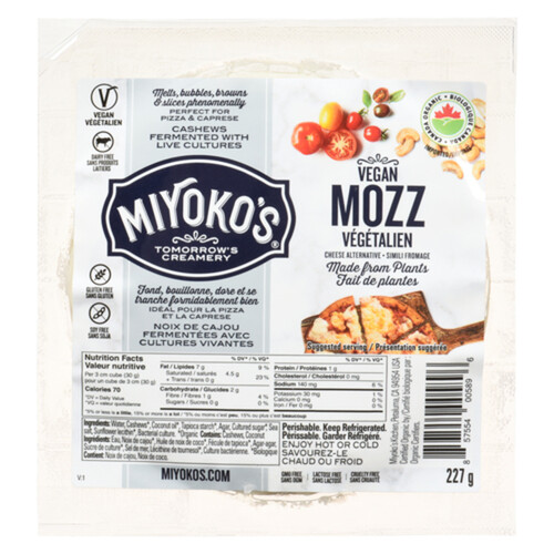 Miyoko's Vegan Mozz Cheese Alternative 227 g