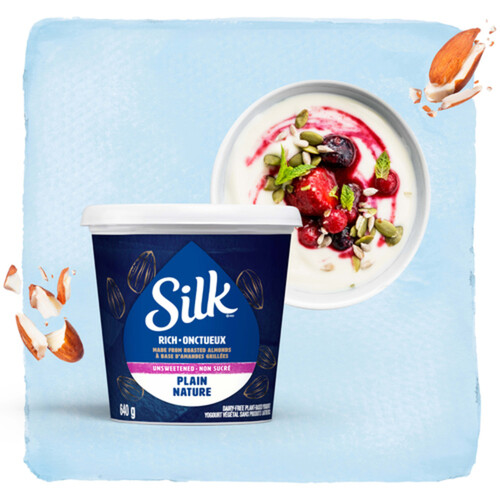 Silk Almond Plant Based Yogurt Plain Unsweetened  640 g