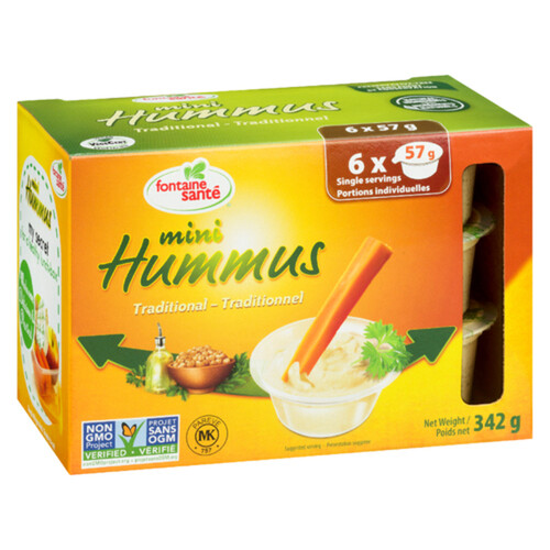 Fontaine Santé Hummus Traditional Mini 342 g