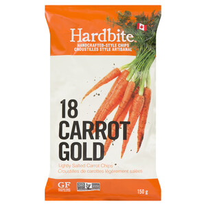 Hardbite Gluten-Free Carrot Chips Lightly Salted 150 g