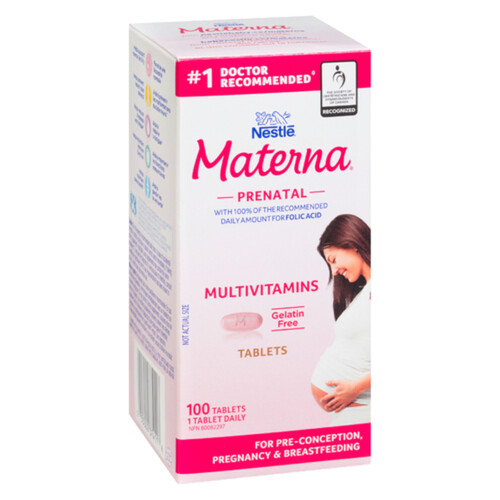 Nestlé Materna Prenatal Multivitamins Tablets 100 Count