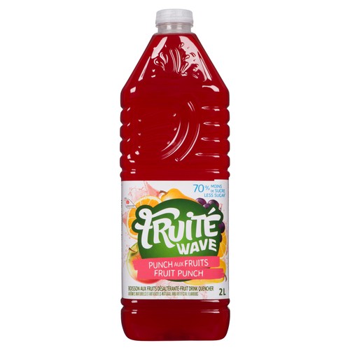 Fruité Drink 70% Less Sugar Fruit Punch 2 L (bottle)