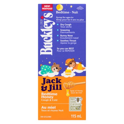 Buckley's Jack & Jill Syrup Bedtime Cough & Cold Honey 115 ml