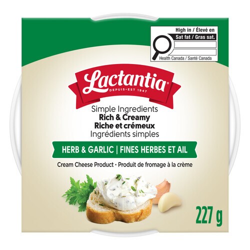 Lactantia Cream Cheese Rich & Creamy Herb and Garlic 227g