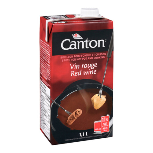 Canton Broth For Fondue And Cooking Red Wine 1.1 L