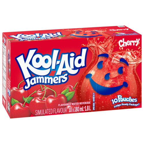 Kool-Aid Jammers Fruit Beverage Cherry 10 x 180 ml