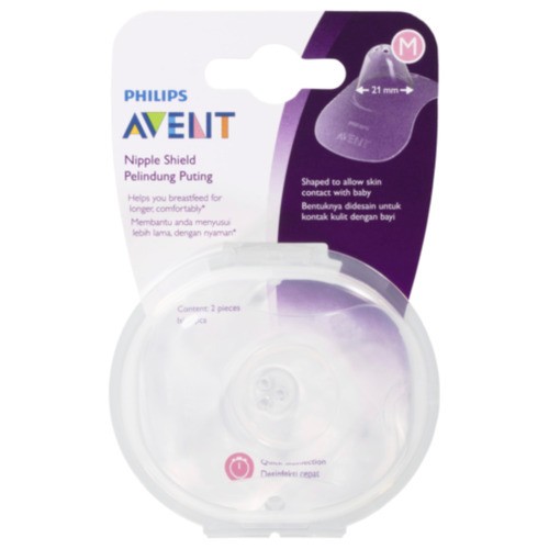 Philips Avent With Storage Case Medium SCF153/03 Nipple Shields 2 EA