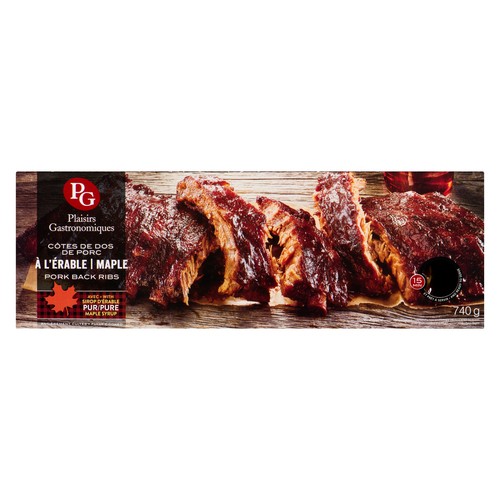 Plaisirs Gastronomiques Maple Pork Back Ribs 740 g