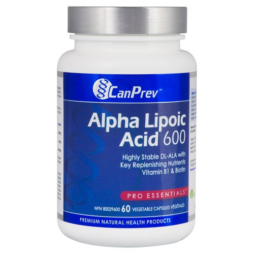 CanPrev Alpha Lipoic Acid 600mg V-Caps Vitamins 60 EA
