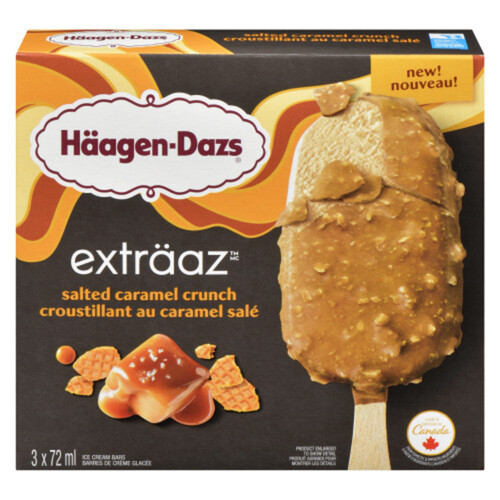 Häagen-Dazs Ice Cream Bars Salted Caramel Crunch 3 x 72 ml