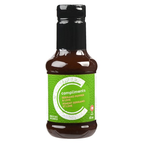 Compliments Serrrano Lime BBQ Sauce 425 ml