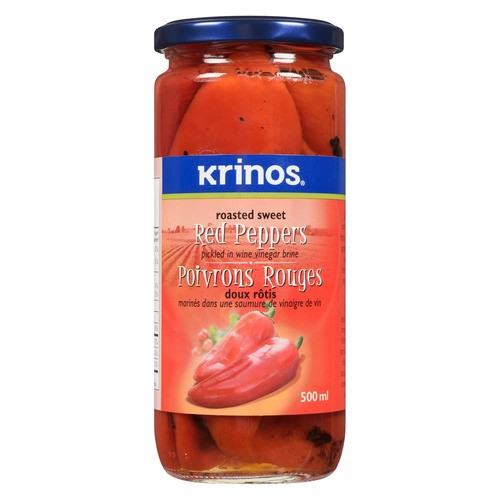 Krinos Sweet Red Peppers Roasted 500 ml