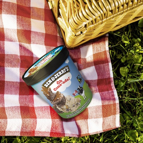 Ben & Jerry's Ice Cream Oh Cone-Ada! With Fairtrade Ingredients 473 ml