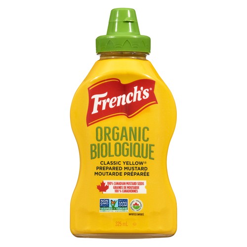 French's Organic Mustard Classic Yellow 325 ml