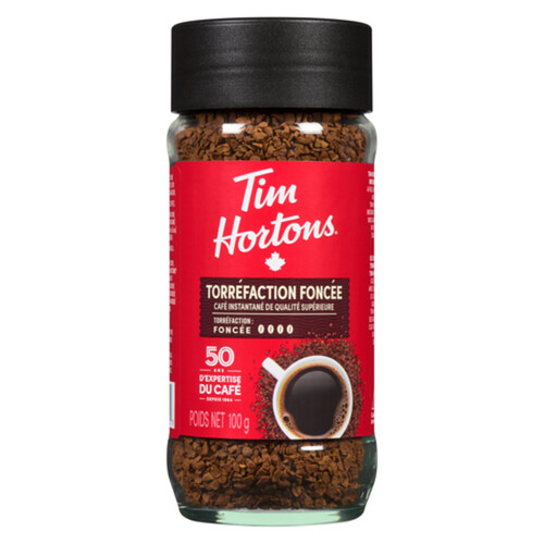 Tim Hortons Instant Coffee Premium Dark Roast 100 g