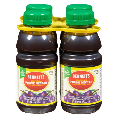 Bennett's Prune Nectar With Vitamin C 4 x 300 ml (bottles)