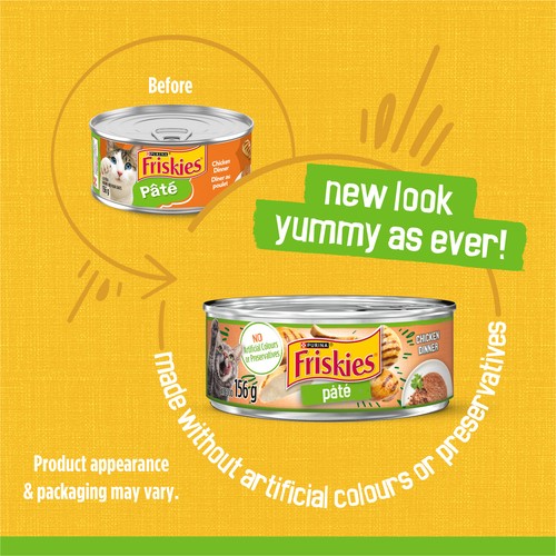 Friskies Wet Cat Food Chicken Dinner 156 g