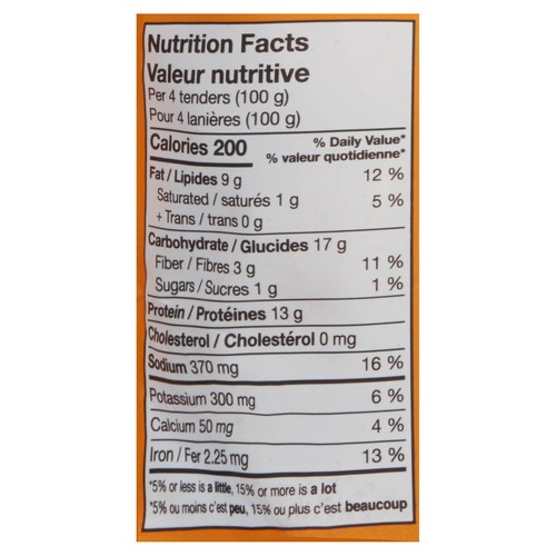 Sol Cuisine Plant-Based Frozen Crispy Chick’n Tenders 300 g