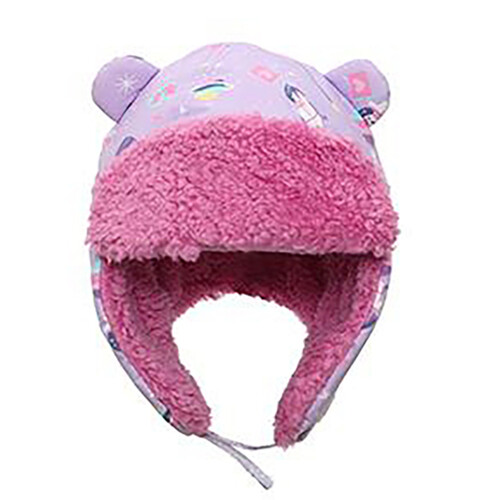 FlapJack Water Repellent Trapper Hat Unicorn Liliac Medium 1 Count