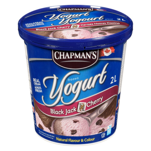 Chapman's Frozen Yogurt Black Jack Cherry 2 L