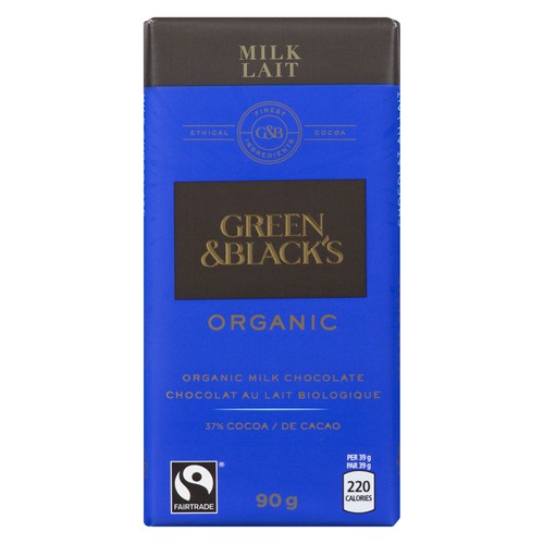 Green & Black's Organic Chocolate Bar Milk 90 g
