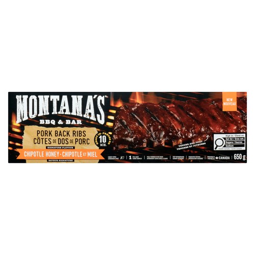 Montana's BBQ & Bar Pork Back Ribs Chipotle Honey 650 g