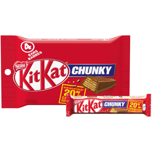 Kit Kat Chunky Wafer Bars Milk Chocolate 4 x 49 g