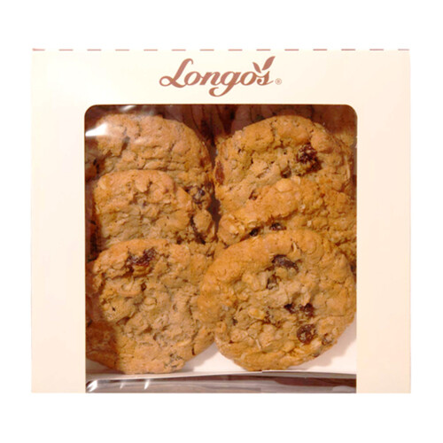 Longo's Plant Based Cookies Oatmeal Raisin 8 x 42 g