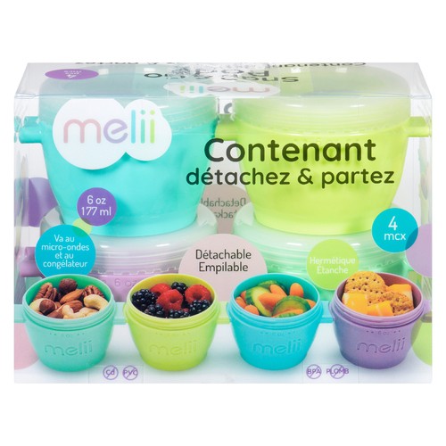 Melii Snap & Go Snack Container Pods 177 ml 1 EA