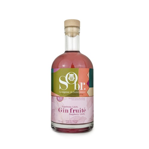 Sobr Non Alcoholic Drink Gin Fruite 750 ml (bottle)