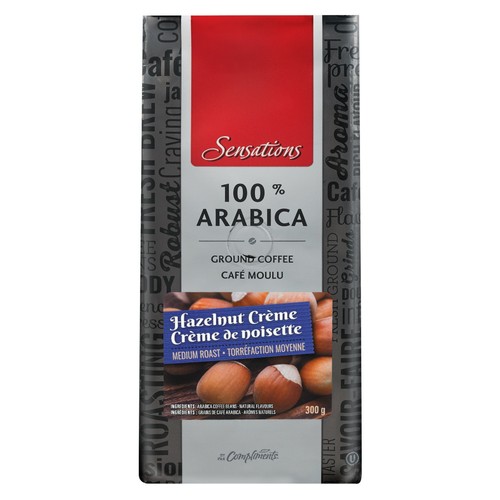 Sensations Medium Roast Hazelnut Ground Coffee 300 g