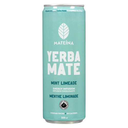 Mateina Yerba Mate Energy Infusion Mint Limeade 355 ml