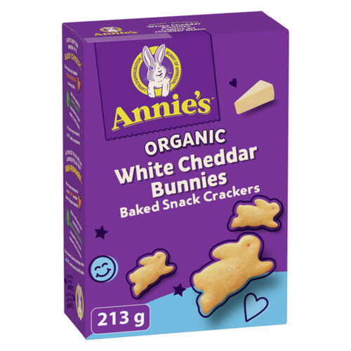 Annie's Organic White Cheddar Bunnies Baked Snack Crackers 213 g