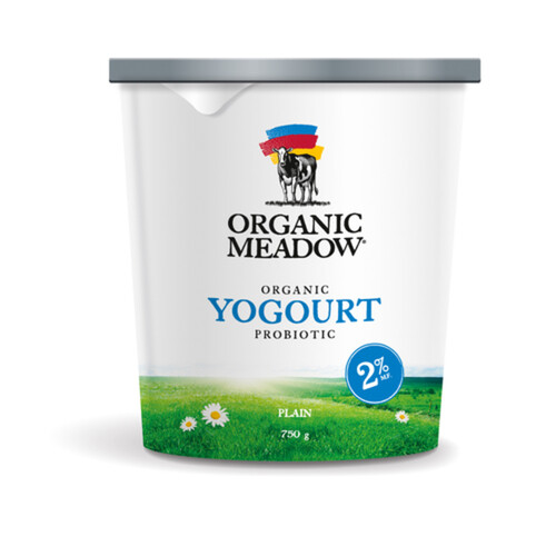 Organic Meadow Organic 2% Yogurt Plain 750 g